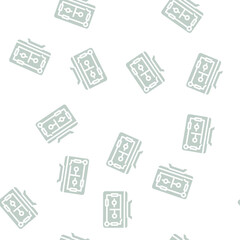 Obraz premium house control, smart home computer screen glyph vector seamless pattern. house control, smart home computer screen signthin illustration