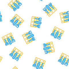 Fototapeta premium tool set stylist vector seamless pattern tool set stylist sign illustration