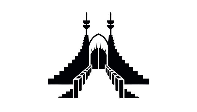 Asgard Bifrost Gate Silhouette Artwork