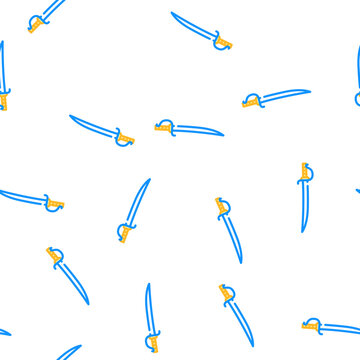 sword weapon vector seamless pattern sword weapon sign illustration