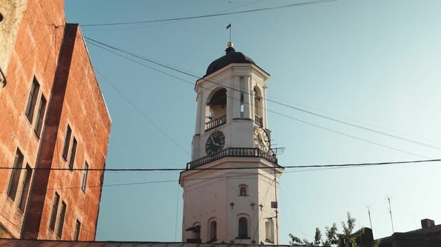 A large structure  on the top, often used for timekeeping or architectural purposes