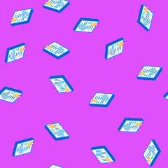 Fototapeta premium standard esg isometric seamless pattern. standard esg sign illustration