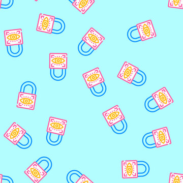 parental control product label caution vector seamless pattern parental control product label caution sign illustration