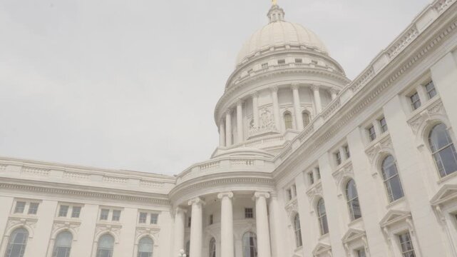 Wisconsin State Capitol building in downtown Madison, Wisconsin