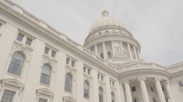 Wisconsin State Capitol building in downtown Madison, Wisconsin