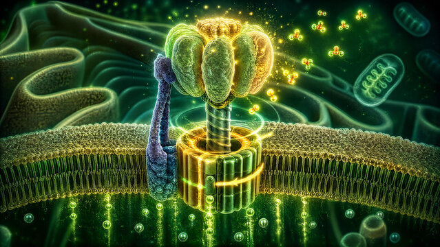 ATP Synthase Rotary Motor Proton Flow ATP Synthesis