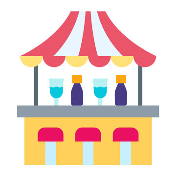 Bar Counter Vector Design Icon Style