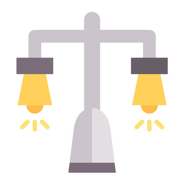 Street Lamp Vector Design Icon Style