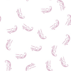 Obraz premium chameleon animal glyph vector seamless pattern. chameleon animal signthin illustration