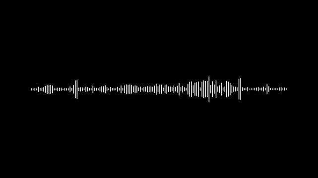 4k professional seamless looping sound spectrum frequency meter motion graphics on dark canvas for media production assets