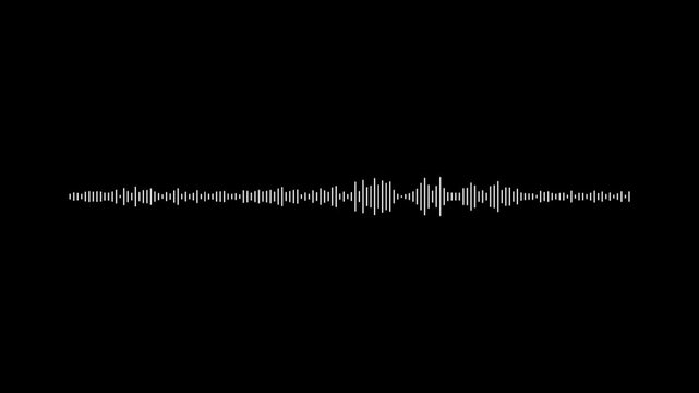 4k seamless looping audio frequency equalizer bar animation on dark canvas for professional music video production assets