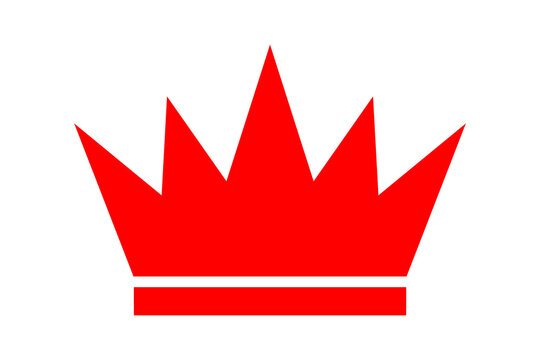 Classic royal crown illustration with a strong geometric shape and elegant proportions. Professional vector element for monarchic themes, luxury brands, fashion, gaming, and entertainment.