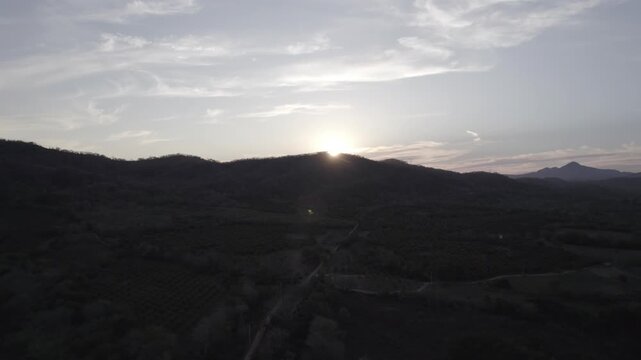 atardecer cerros