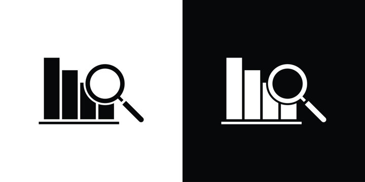 Data analysis icon line graphic group. EPS10