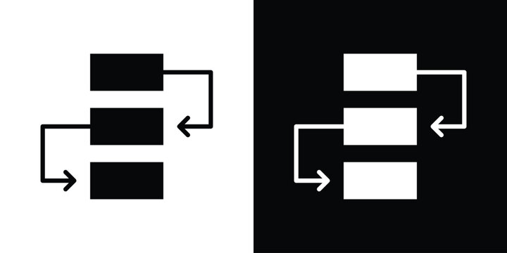 Dependency icon thin line pictogram bundle