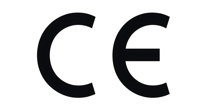 Black ce marking symbol for product safety