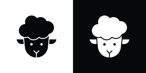 Lamb icon thin line pictogram bundle © ramsey