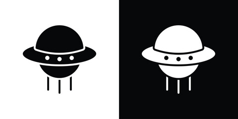 UFO icon thin line pictogram bundle © ramsey