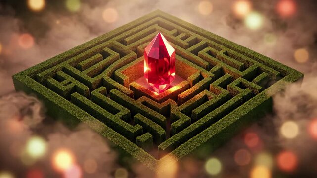 Glowing Maze With Ruby Gem.