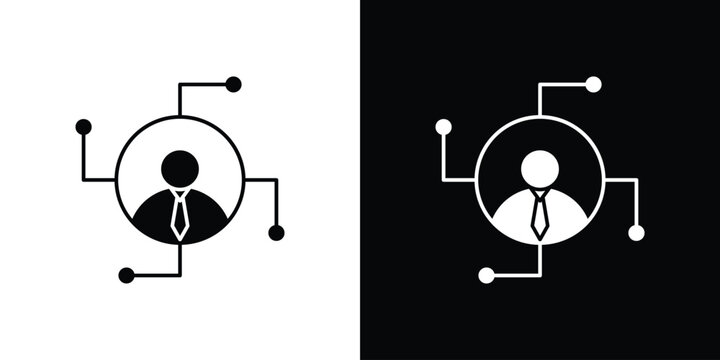 Affiliate marketing icon minimal art series