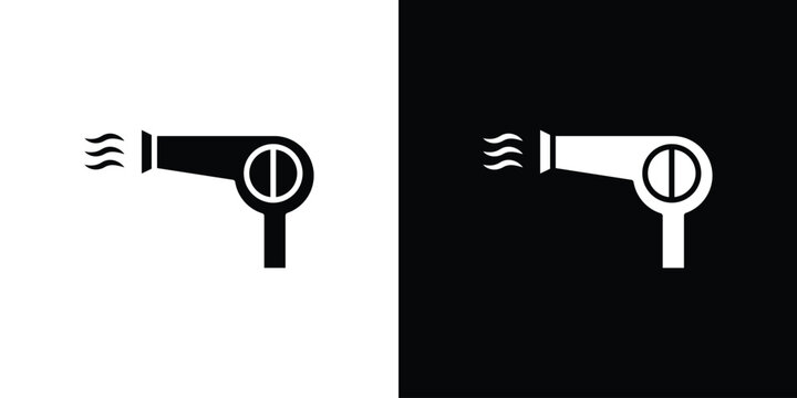 Blow dryer icon minimal art series