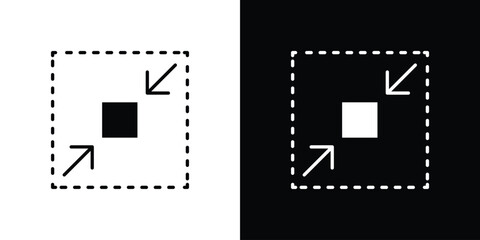 Fototapeta premium Compact size icon minimal art series