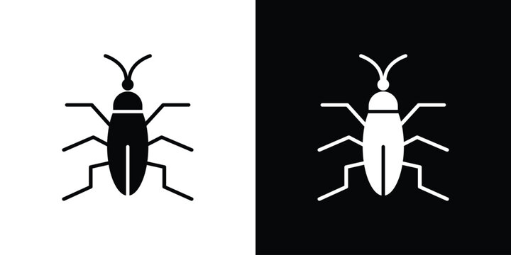 Cockroach icon minimal art series