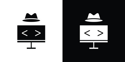 Hacker icon minimal art series © ramsey