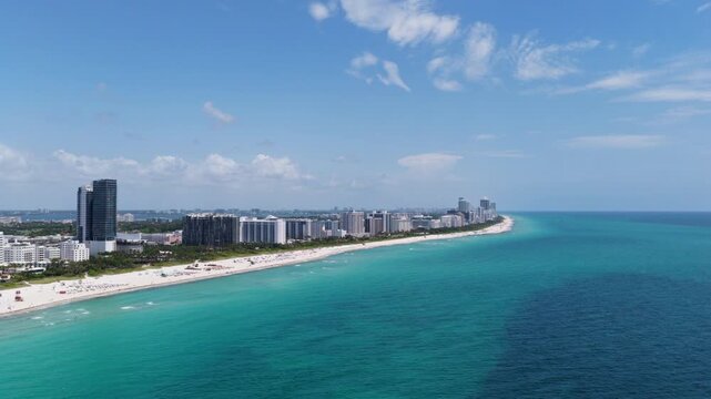 Aerial view of Miami Beach, South Beach. Florida. USA.
