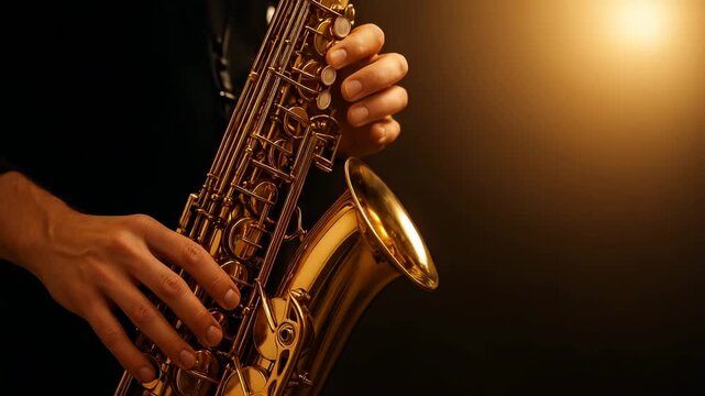 musician playing the saxophone