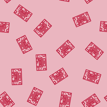 bucket shop line seamless pattern bucket shop thin line illustration