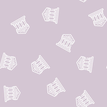 government building line seamless pattern government building thin line illustration