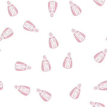 lightbulb lamp glyph vector seamless pattern. lightbulb lamp signthin illustration