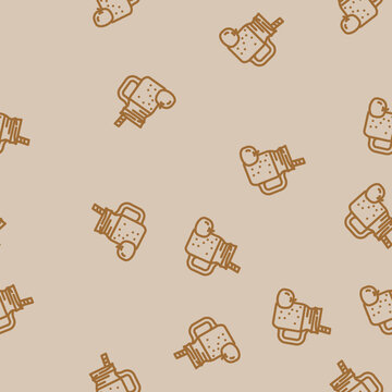 orange juice smoothie drink line seamless pattern orange juice smoothie drink thin line illustration