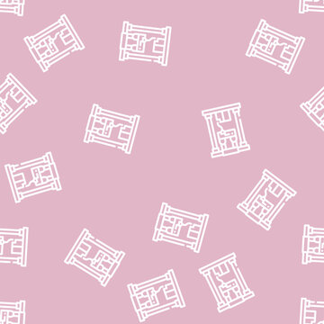 first sample production line seamless pattern first sample production thin line illustration