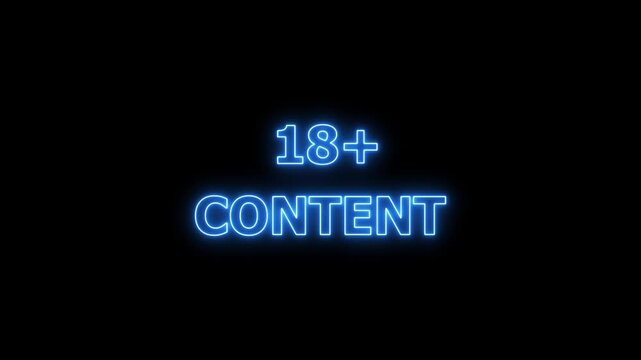 18+ Adult Only Headline Animation.Adults only sign commercial explicit content. Sensitive content sign opening video. Censor Icon warning adult ,Adults Only Sign Animation. 4K animation video