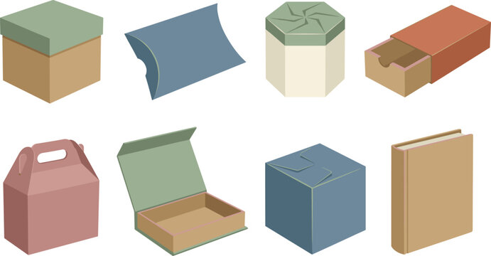 Specialty Packaging Box Collection with Gift Pillow Gable Sleeve and Mailer Designs