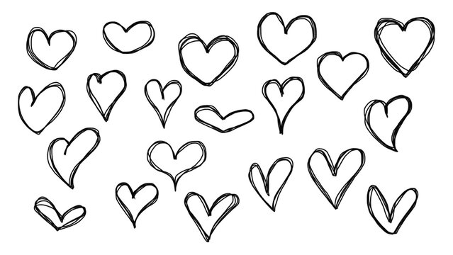 Handdrawn - Love Line Art on Paper 1