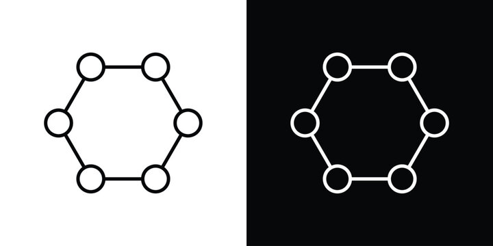 Hormones icon flat logos pack