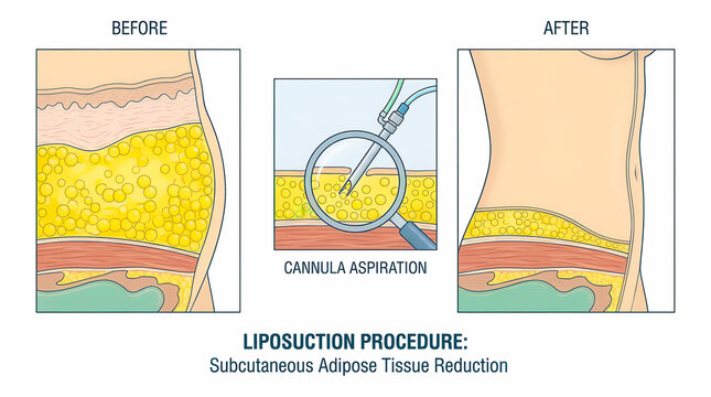 Mechanism of liposuction. Suction-assisted liposuction.