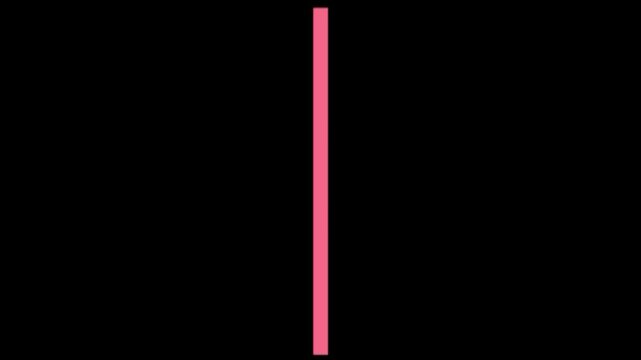 Pink vertical straight line border stroke divider banner isolated on solid transparent background simple flat modern graphic design concept element
