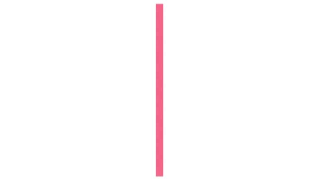 Pink vertical straight line border stroke divider banner isolated on solid transparent background simple flat modern graphic design concept element