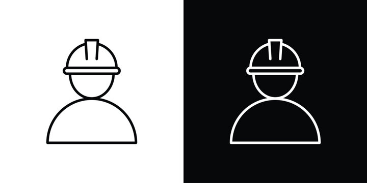 Worker icon vector illustrations kit