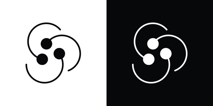 React icon outline drawings set