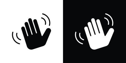 Hello icon outline drawings set © iconic
