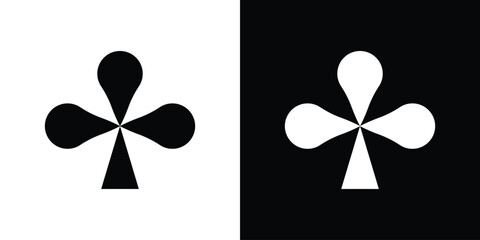 Fototapeta premium Card-club icon outline drawings set