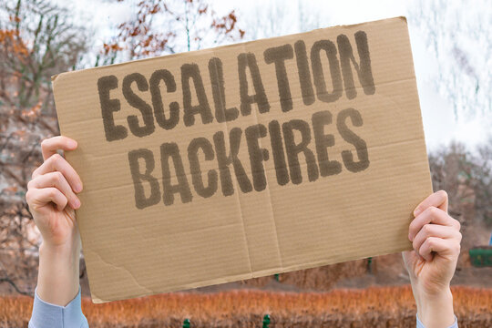 "Escalation Backfires" Violent protest often harms its own cause. PROTEST. ESCALATION. BACKFIRES. VIOLENCE. CAUSE.