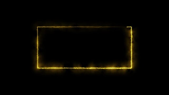 Infinite continual frame background. Seamless loop rectangle animated. Loopable continuous effect.