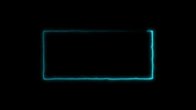 Infinite continual frame background. Seamless loop rectangle animated. Loopable continuous effect.