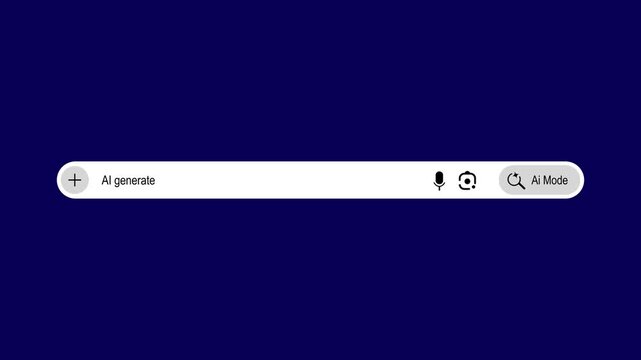 AI generate search Bar With Magnifying Glass Animation Green Screen for Website SEO and Internet Optimization. Motion graphics of search box concept, 4k quality animation video